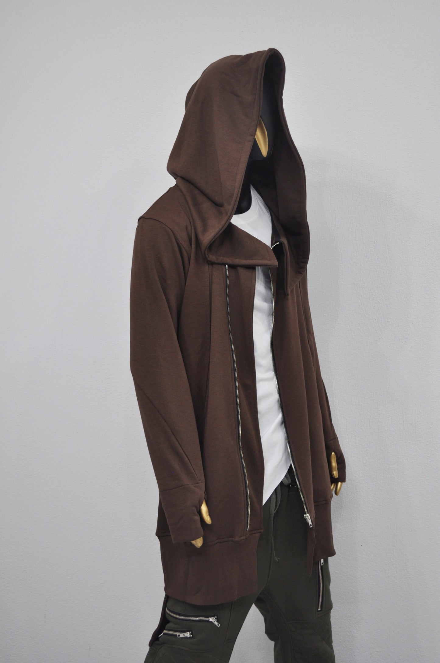 XS-8XL Overlong Oversized Essentials Hood Long Sleeve Hoodie-BB050