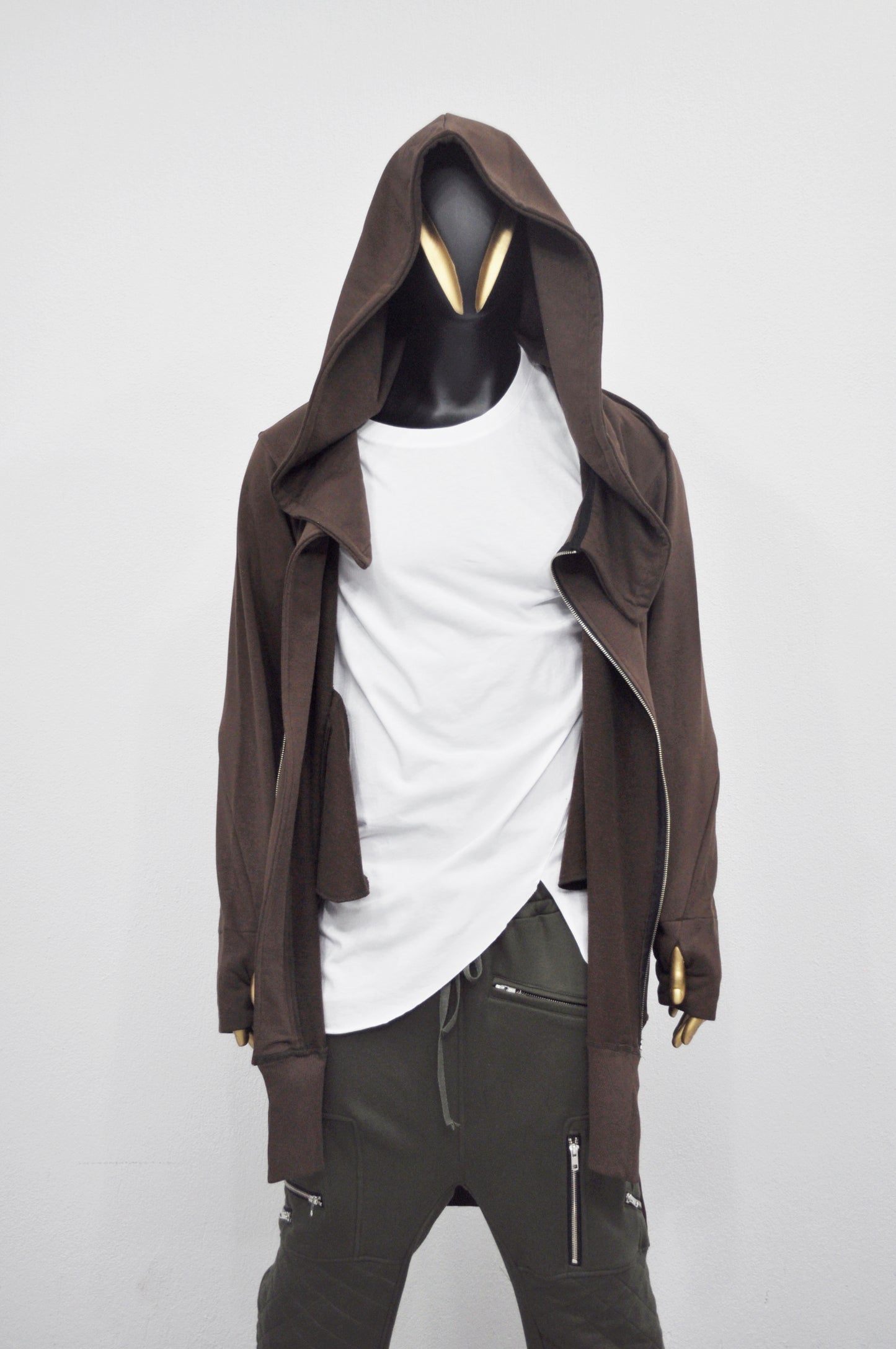 XS-8XL Overlong Oversized Essentials Hood Long Sleeve Hoodie-BB050