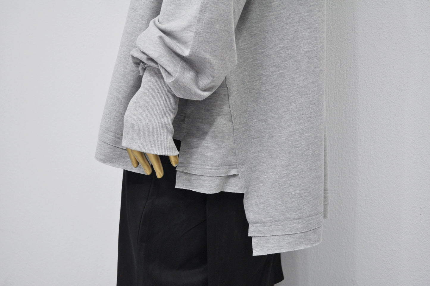 XS-8XL Men's Distressed Structured Hooded Turtleneck Sweatshirt-BB0159