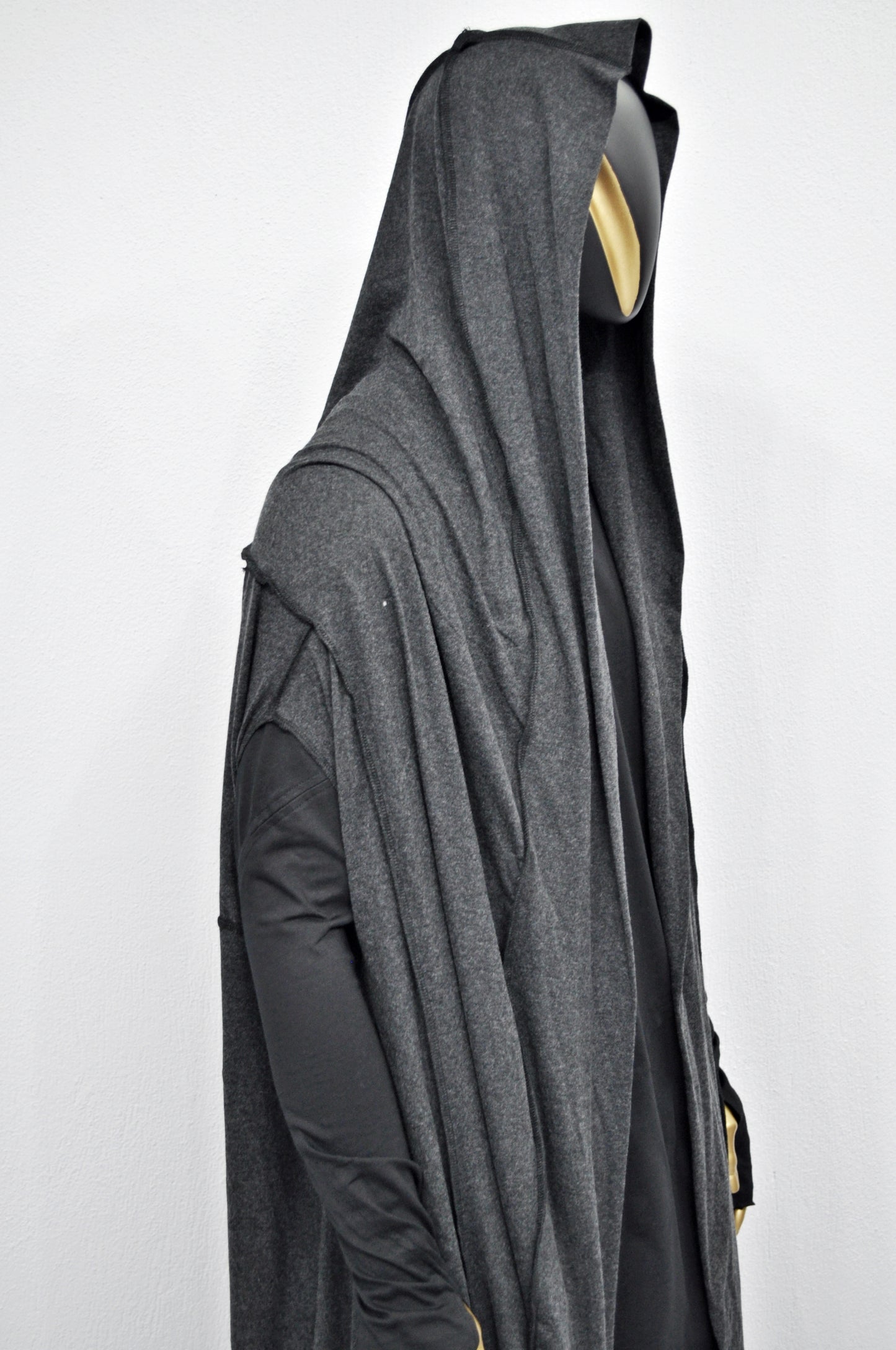 OverLong Poncho Cardigan,Japanese Oversized Sleeveless Kimono Wrap Shawl Shirt