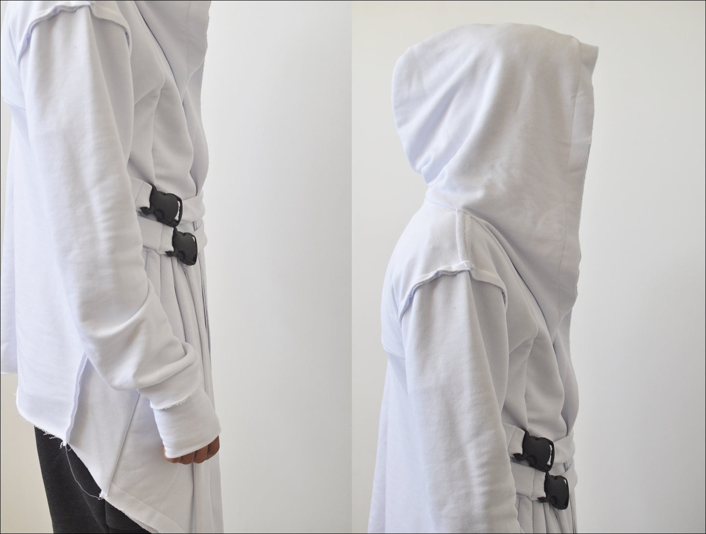Assassin's Creed Hooded Cardigan Kimono,Long Asymmetrical Steampunk Futuristic - BB0102