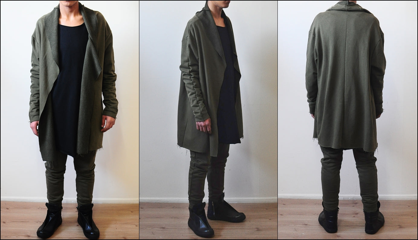Long Essentials Sweater Cardigan With Hood - BB023 - Ofelya Boutique