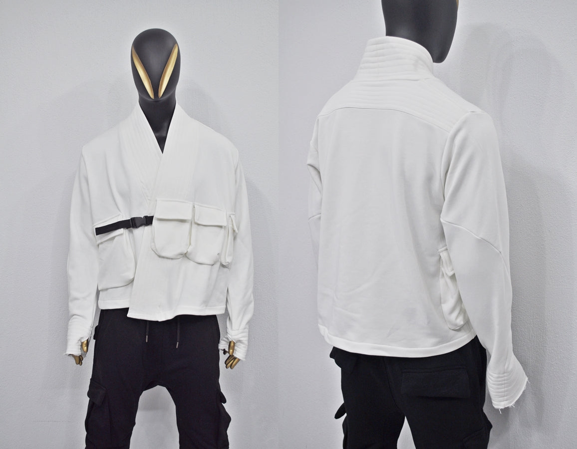 Kimono Look, Tie-up, Ninja Assassin Jacket,Gothic-BB0173