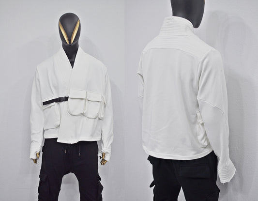 Kimono Look, Tie-up, Ninja Assassin Jacket,Gothic-BB0173