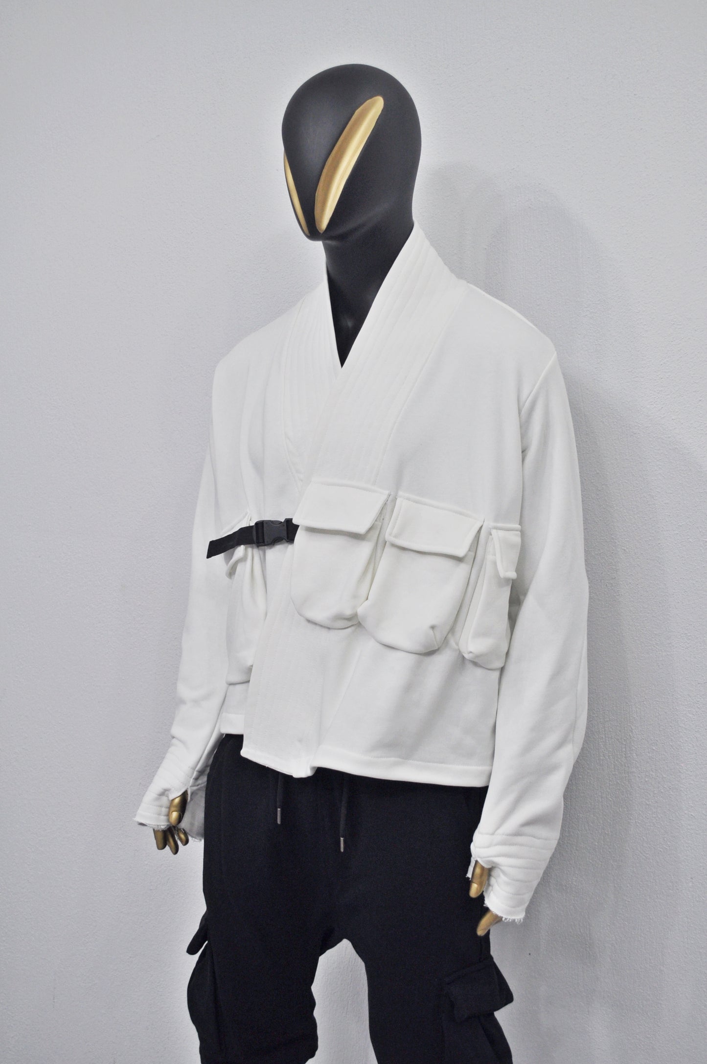 Kimono Look, Tie-up, Ninja Assassin Jacket,Gothic-BB0173