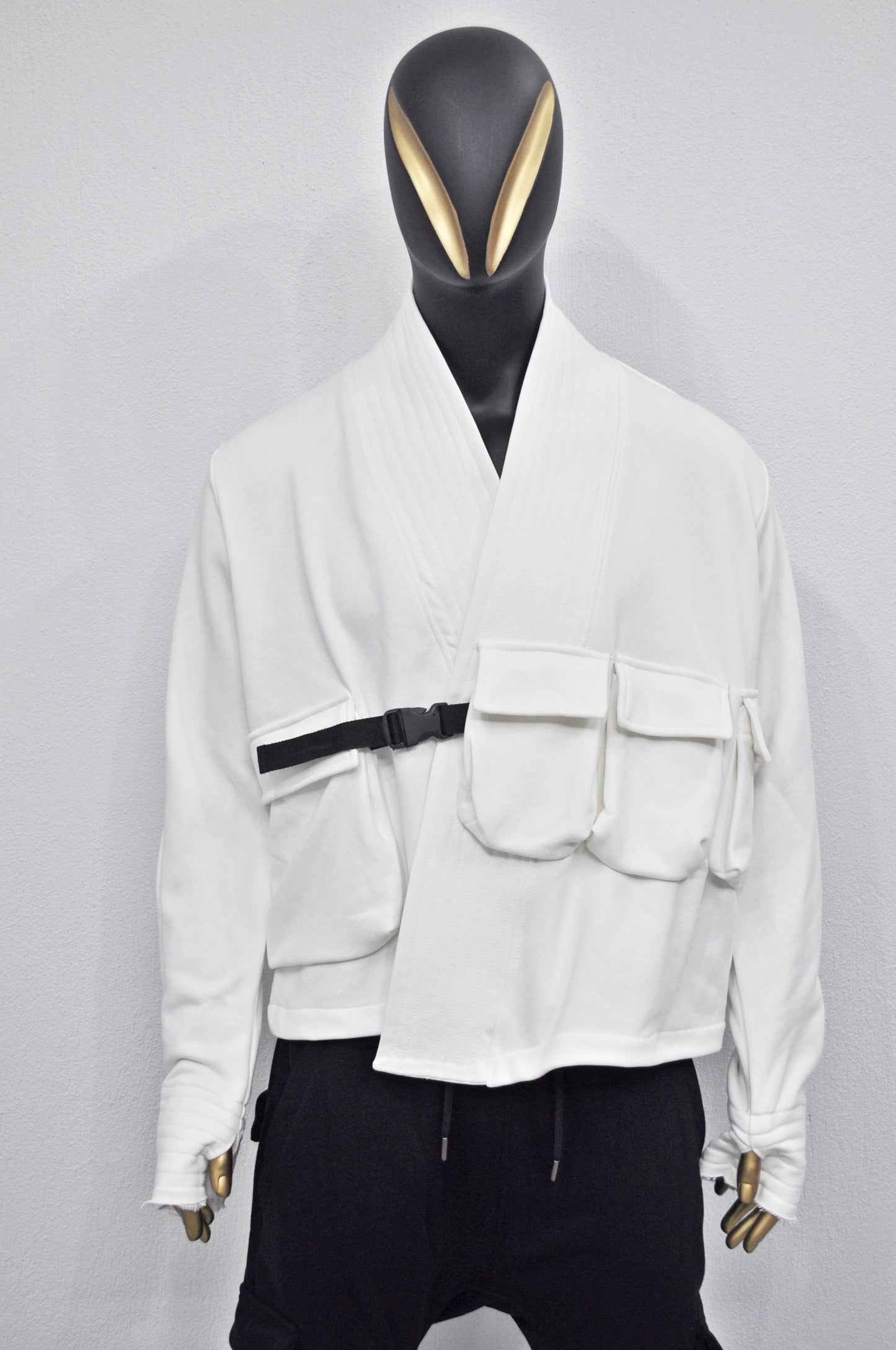 Kimono Look, Tie-up, Ninja Assassin Jacket,Gothic-BB0173