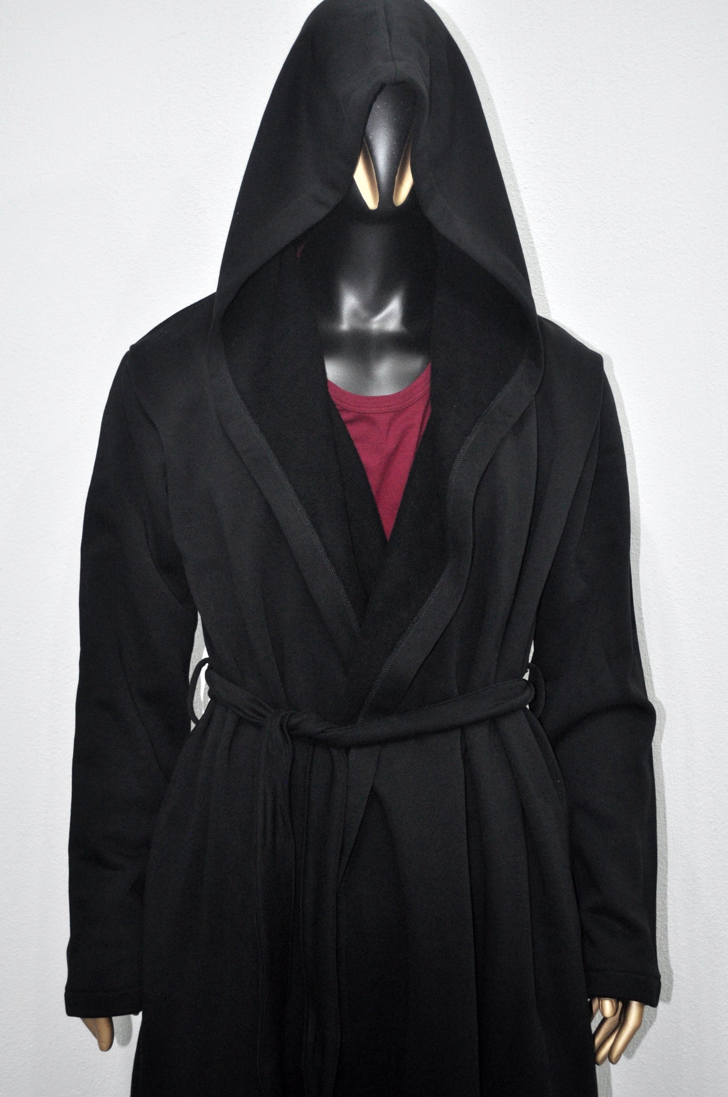 Men's Draped Overlong Hooded Belted CARDIGAN /Shawl Cozy Gown,Winter BB125