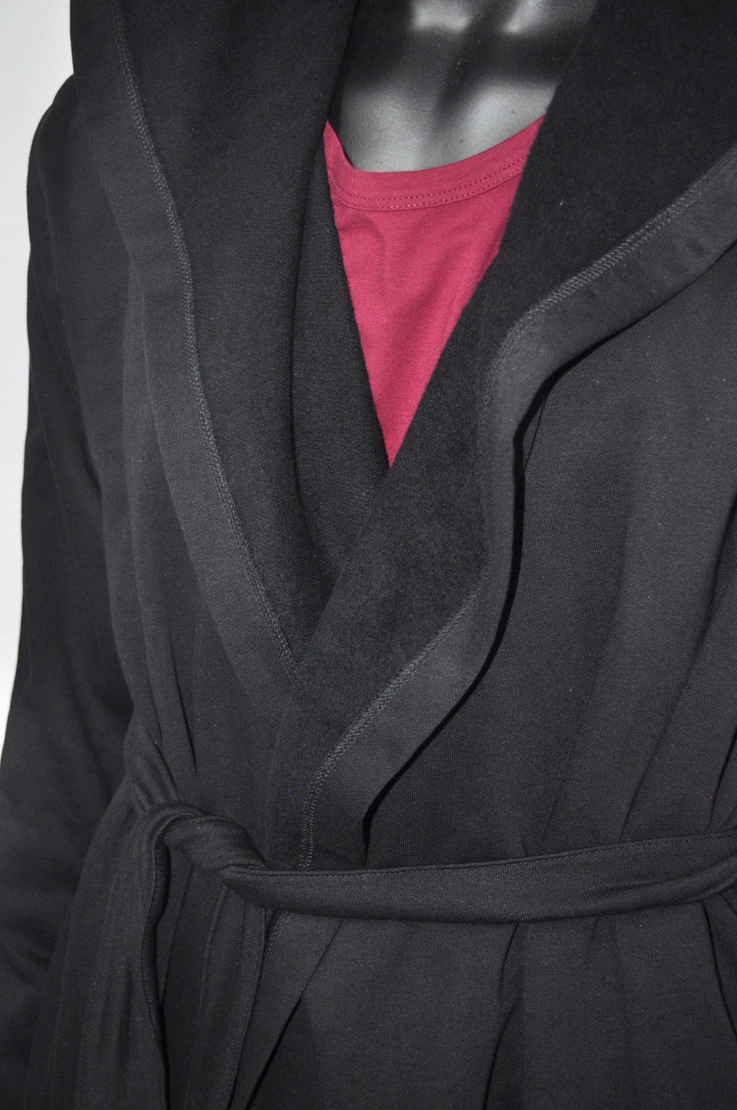 Men's Draped Overlong Hooded Belted CARDIGAN /Shawl Cozy Gown,Winter BB125