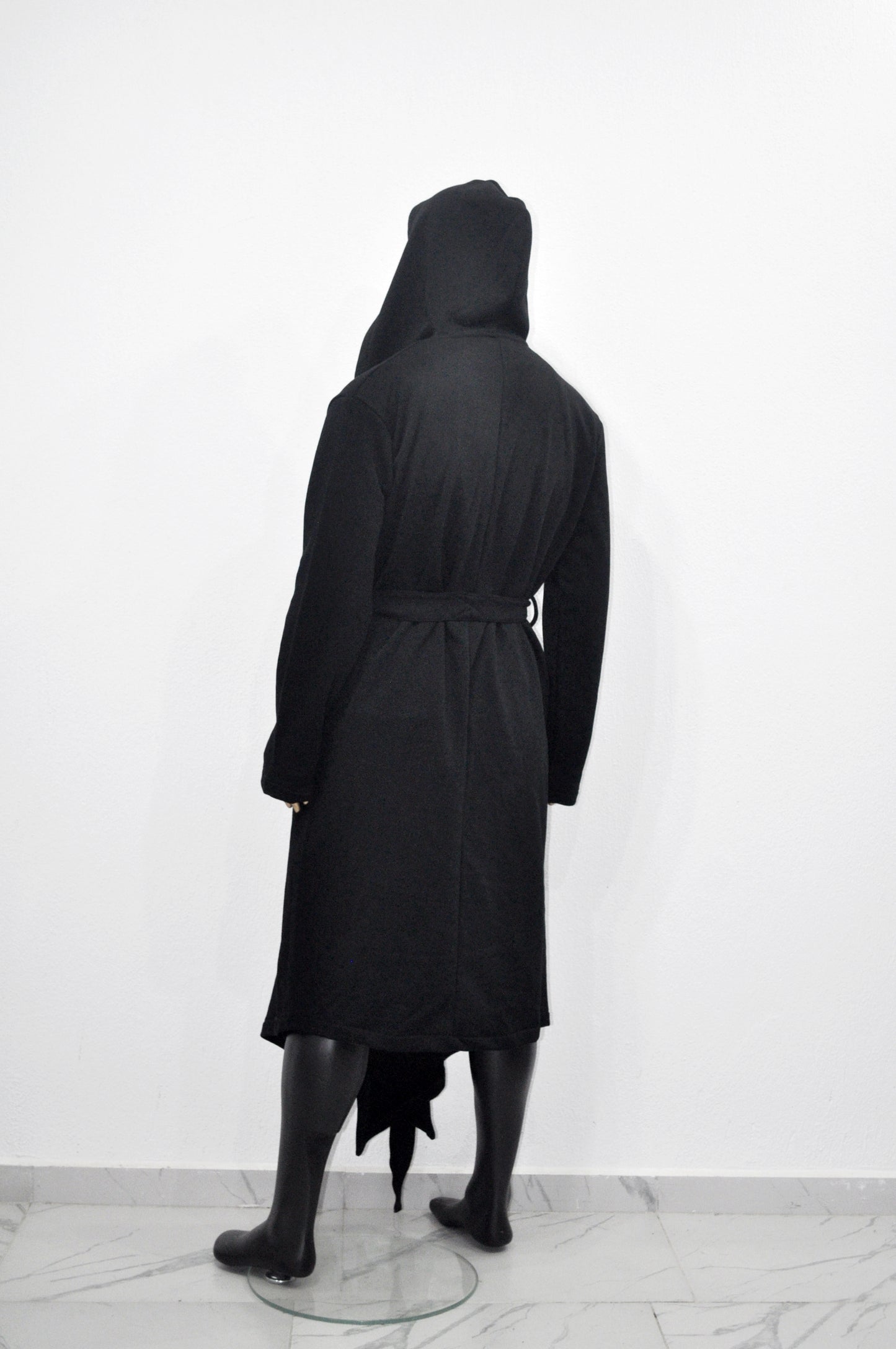Men's Draped Overlong Hooded Belted CARDIGAN /Shawl Cozy Gown,Winter BB125