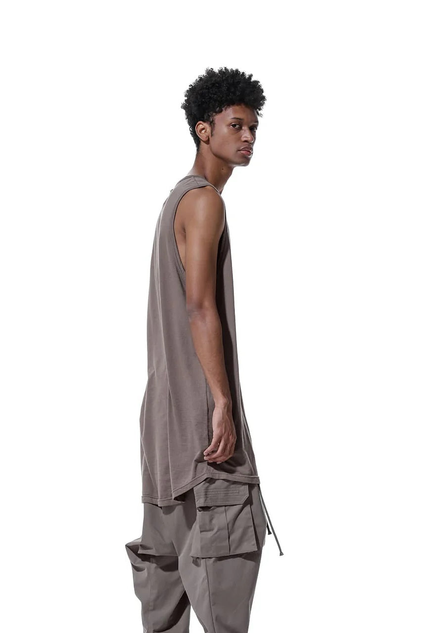 A.F LOOSEY LONG TANKTOP , Relaxed feel Loose Rounded Cut