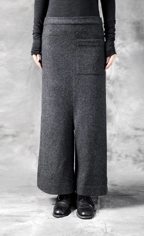 Original Design Women's Wool Culottes Wide Leg Japanese Pants Low Crotch Yogawear - Ofelya Boutique