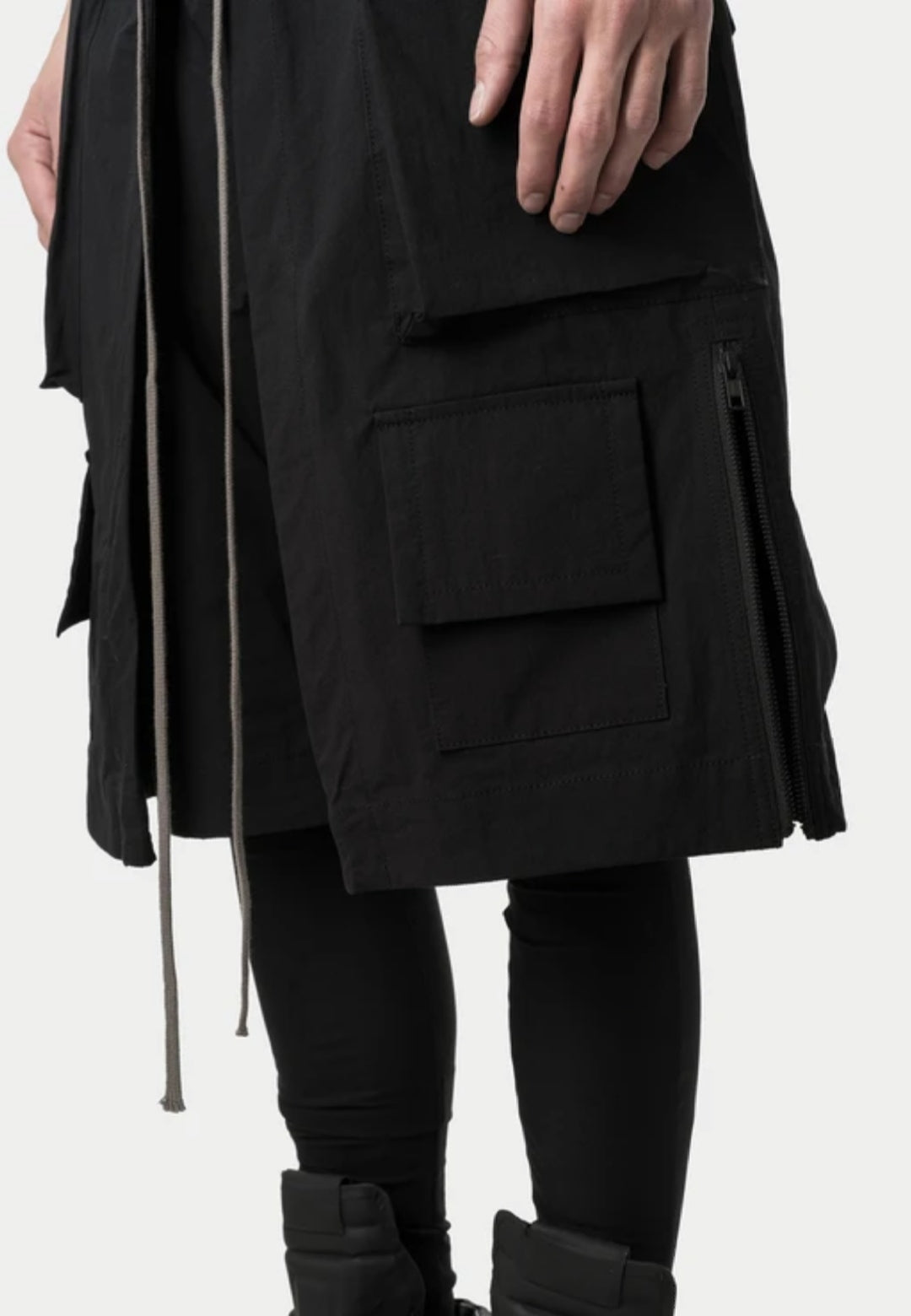 Men Low Crotch Biker Layered Short with Legging