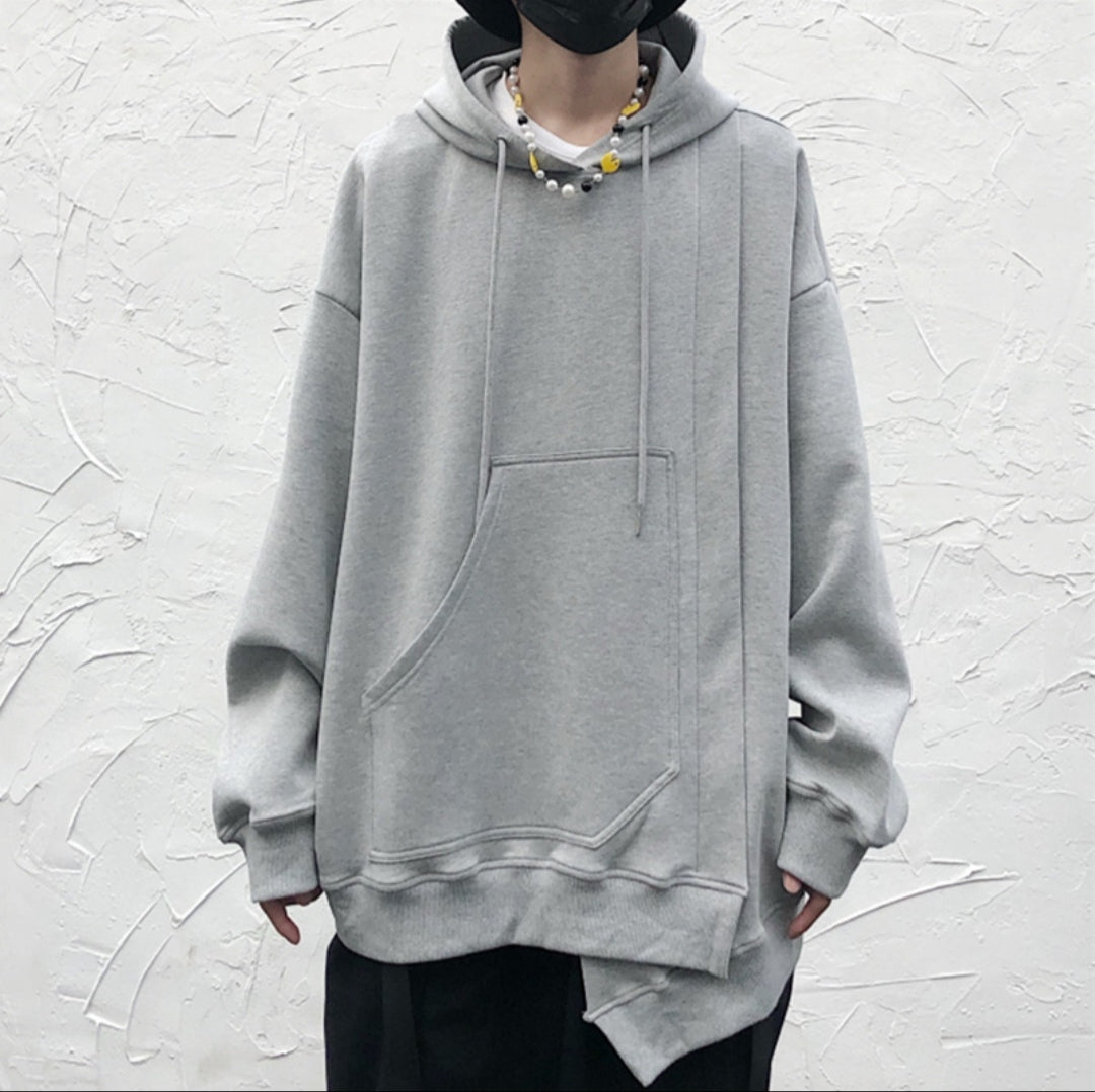Men's Oversized Long Sleeve Hoodie Pullover /Avangarde