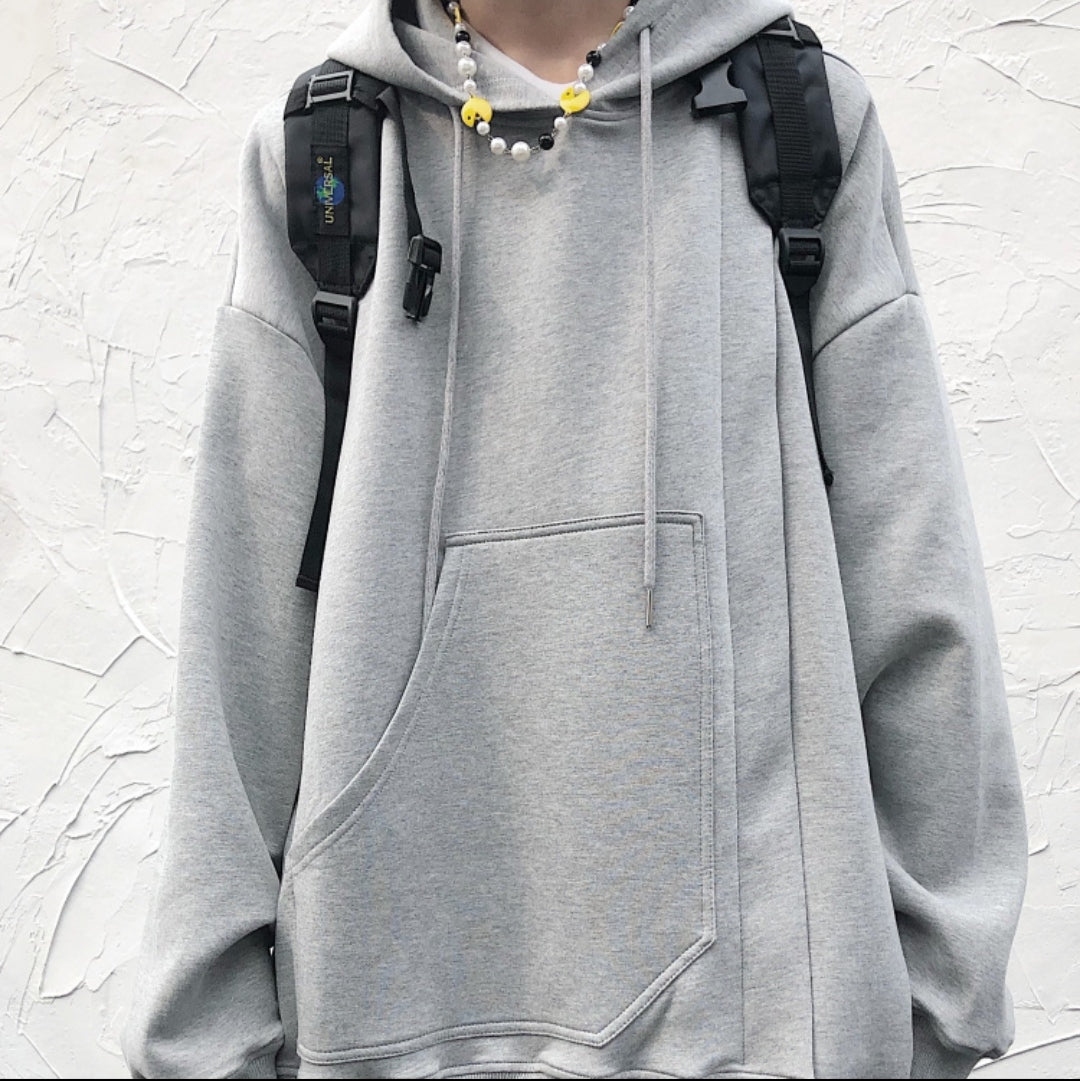 Men's Oversized Long Sleeve Hoodie Pullover /Avangarde