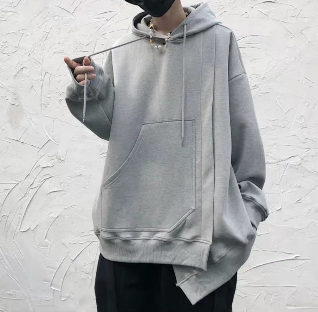 Men's Oversized Long Sleeve Hoodie Pullover /Avangarde