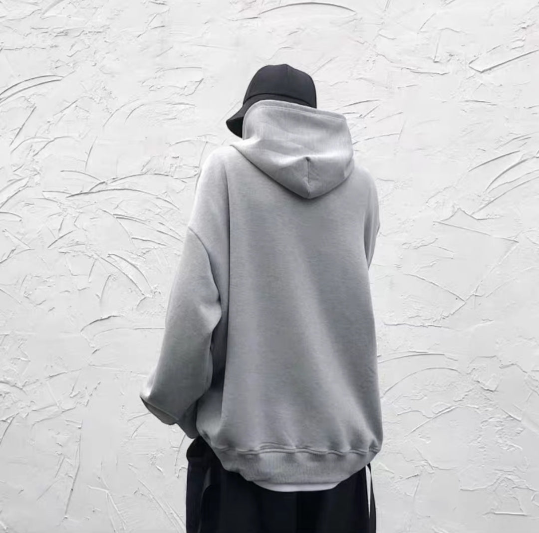 Men's Oversized Long Sleeve Hoodie Pullover /Avangarde