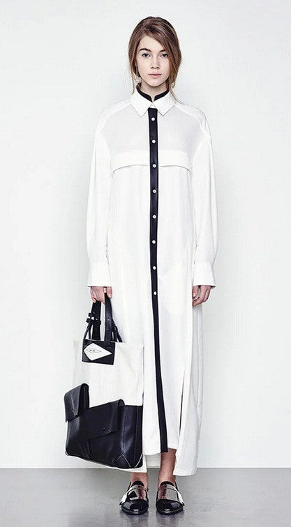 Women Crepe Top Dress Side Slit Overlong Mopping the Floor Long Skirt Kaftan - Ofelya Boutique