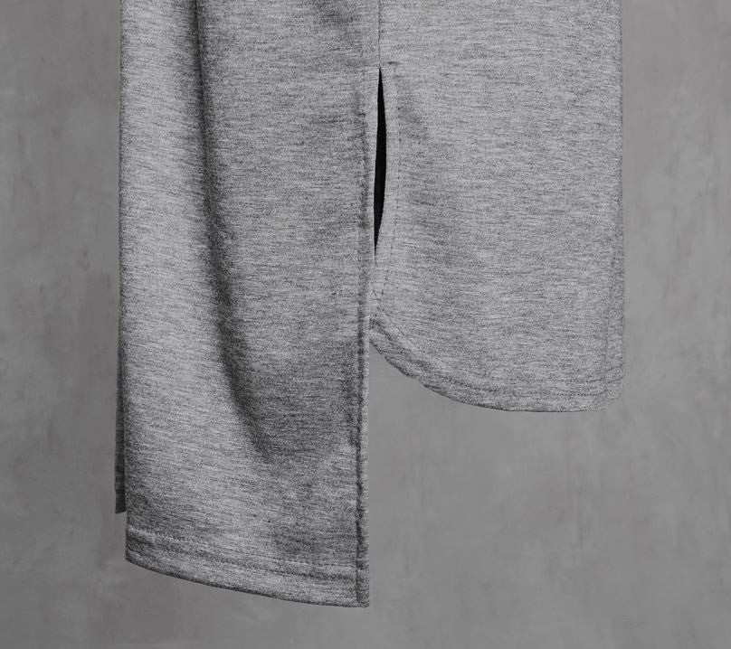 Extended Essential Short Sleeve Long Viscose Cotton Tee - Ofelya Boutique