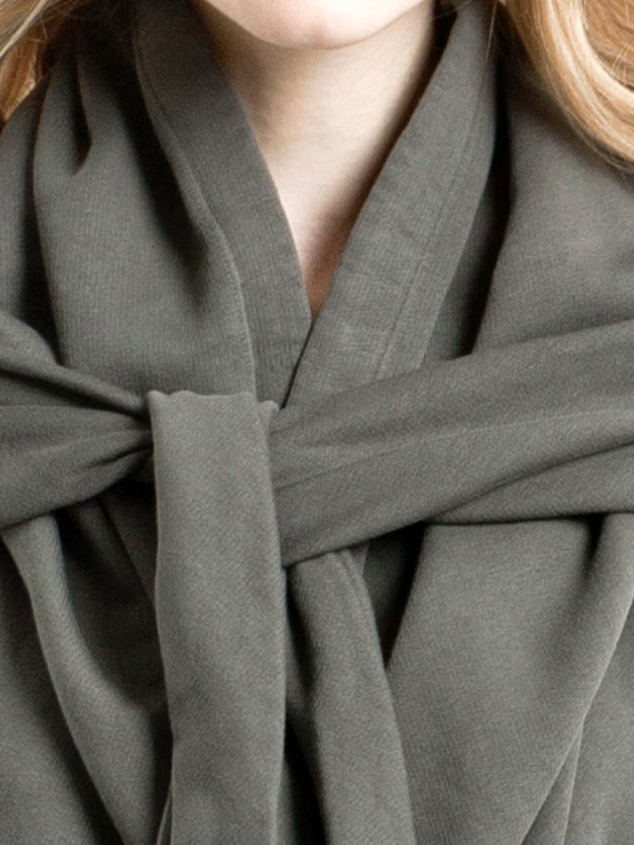 Women Tie-Up Dark Asymmetrical Cut Hoodie - Ofelya Boutique