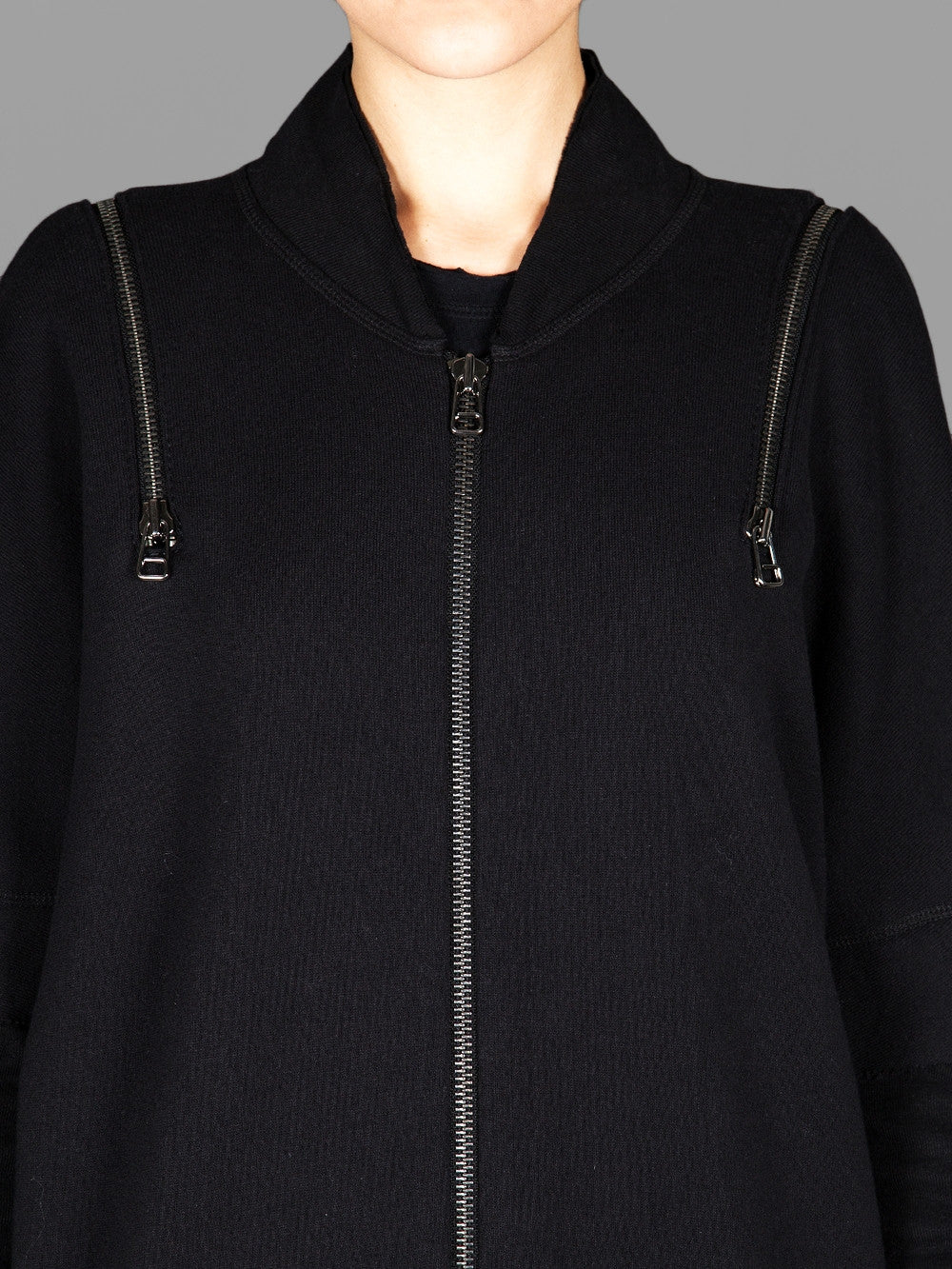 Oversized Overlong Jersey Long Sleeve Hoodie with Shoulder and Sides - Ofelya Boutique