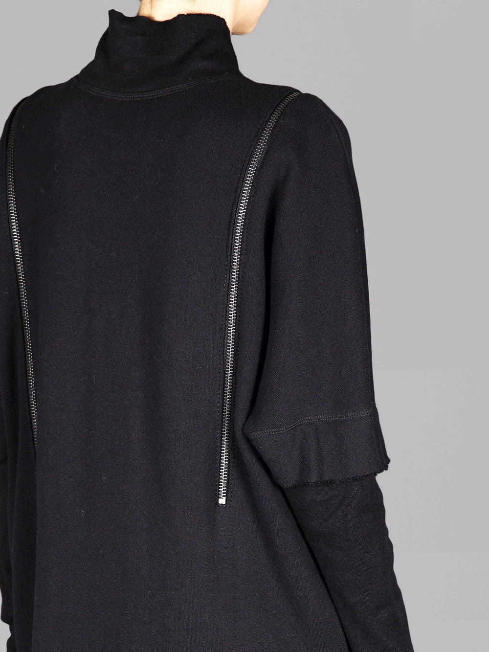 Oversized Overlong Jersey Long Sleeve Hoodie with Shoulder and Sides - Ofelya Boutique