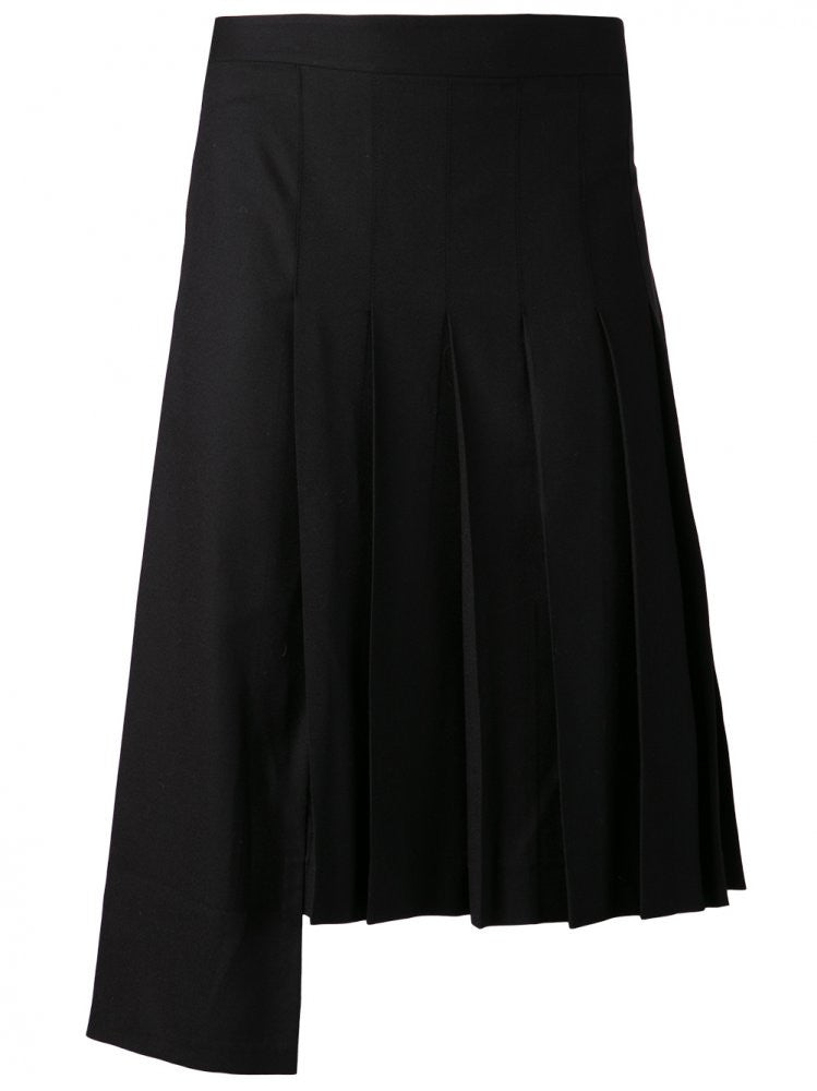 Men's Pleated Short Kilt  / Asymmetric Skirt - Ofelya Boutique