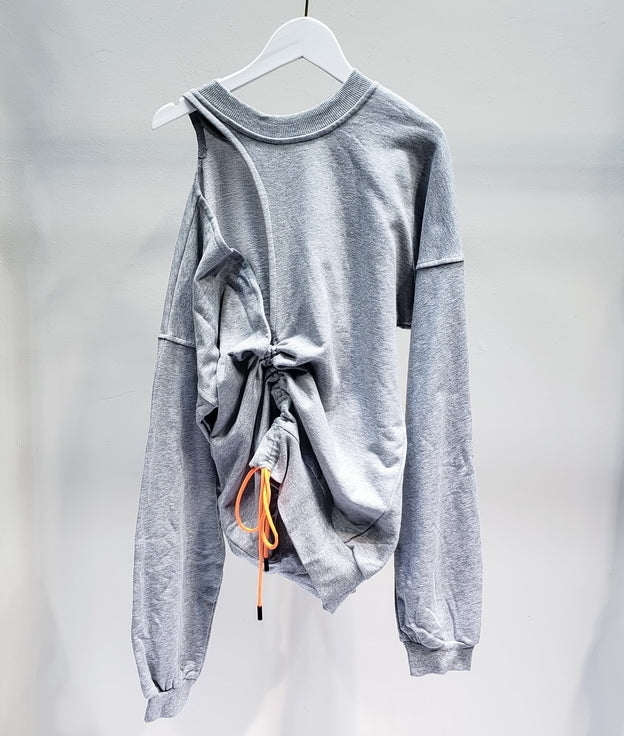 Big Hole Sexy Hoodies Low-cut Loose Long-sleeved Sweatshirt Women Pullovers