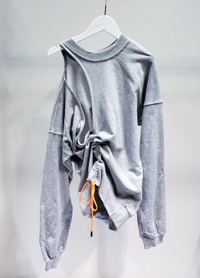 Big Hole Sexy Hoodies Low-cut Loose Long-sleeved Sweatshirt Women Pullovers