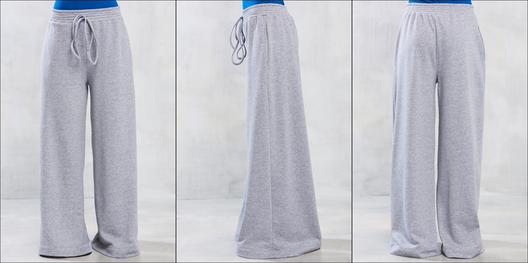 Women Extra Wide Leg Kimono TRICOT Extra Long Track Pants Sweatpant Jogger - Ofelya Boutique