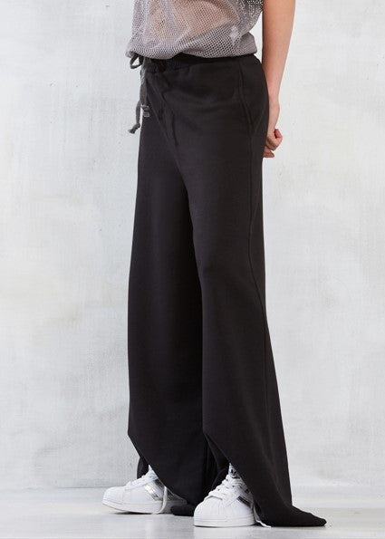 Women Extra Wide Leg Kimono TRICOT Extra Long Track Pants Sweatpant Jogger - Ofelya Boutique