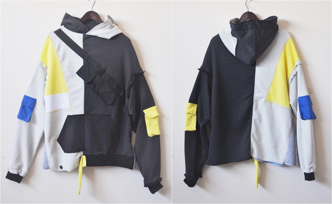 Men STREETWEAR Military Tactical Hoodie / Multi-Pocket Tooling with Zipper