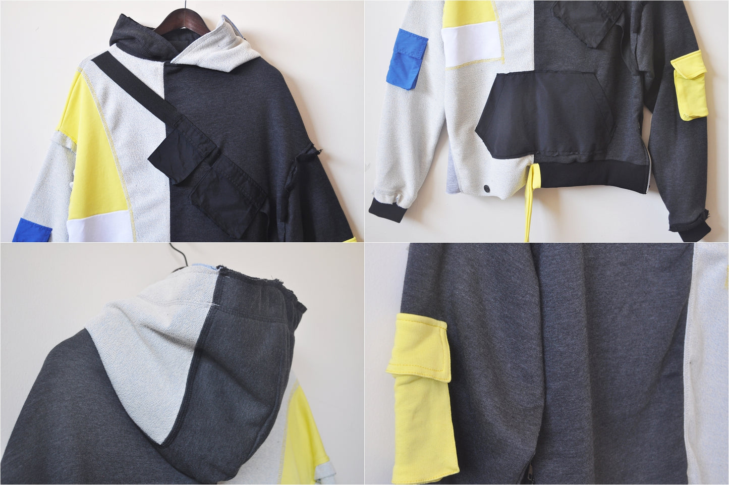 Men STREETWEAR Military Tactical Hoodie / Multi-Pocket Tooling with Zipper