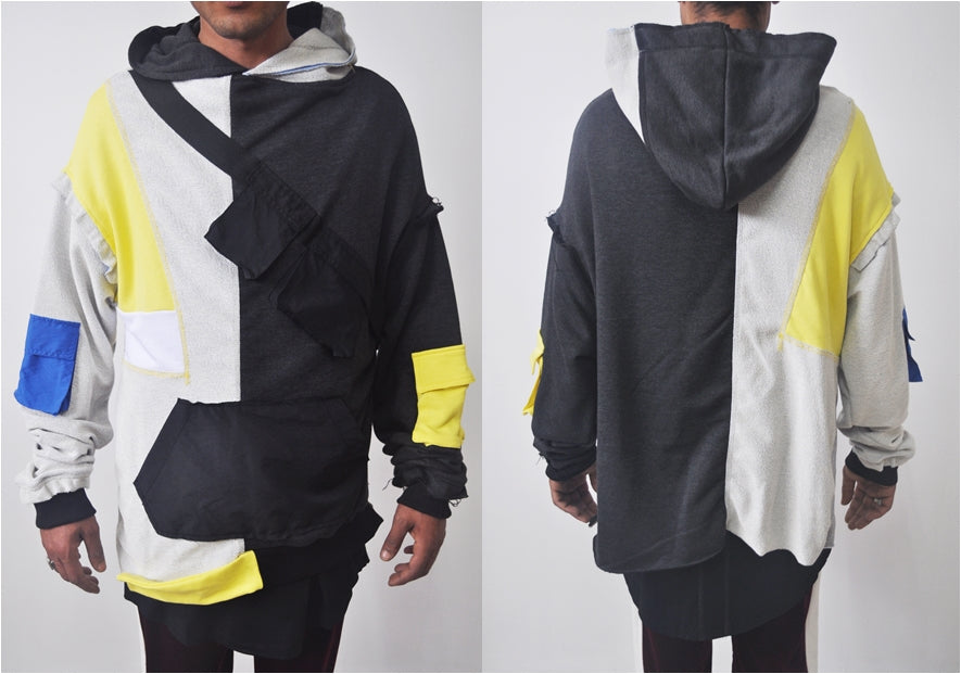 Men STREETWEAR Military Tactical Hoodie / Multi-Pocket Tooling with Zipper