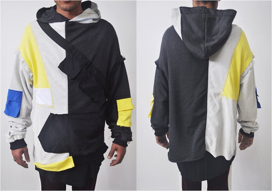 Men STREETWEAR Military Tactical Hoodie / Multi-Pocket Tooling with Zipper