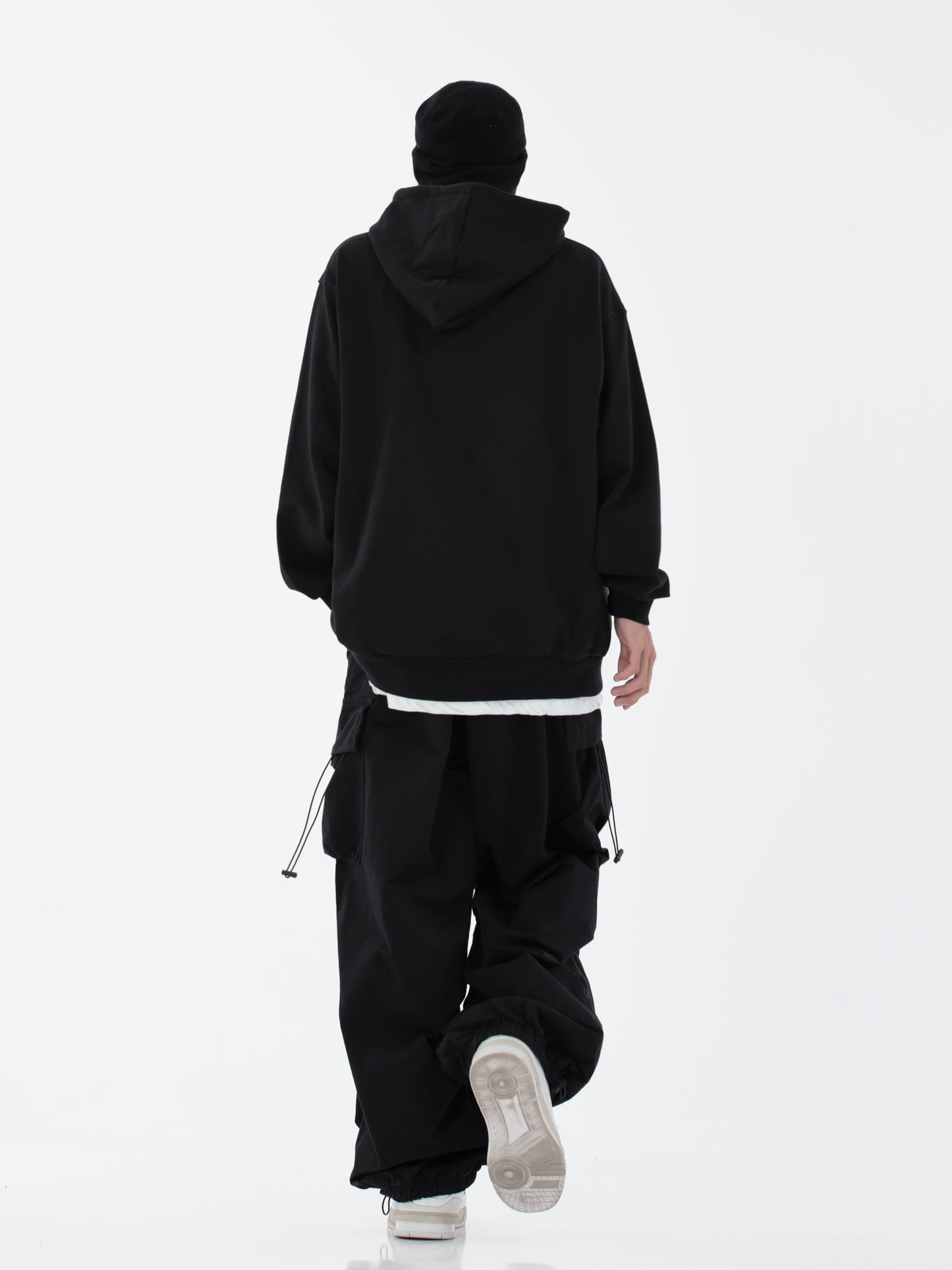Men's Wide Leg Cargo Pant / Hip-hop High Street Large Pockets Jogger