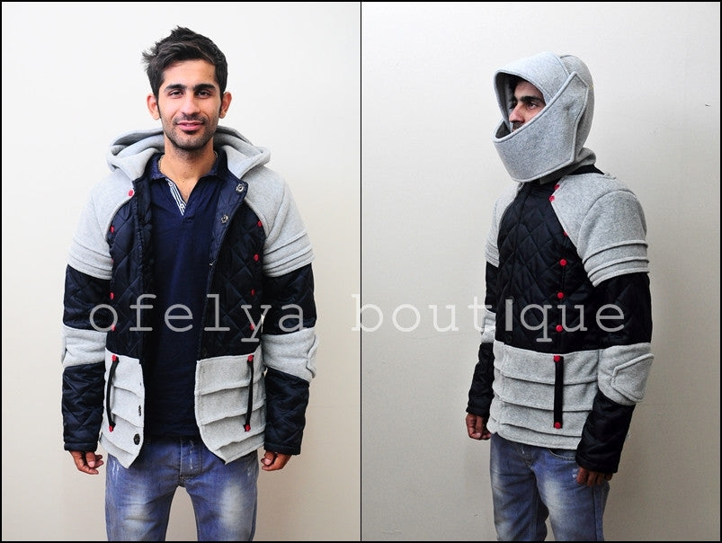 Duncan Armored Knight Hoodie Sweatshirt Polar Fleece Assassin's Creed JACKET - Ofelya Boutique