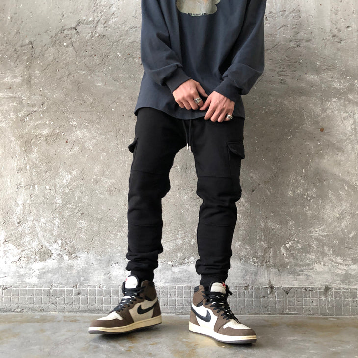 Men's Slim Fitted Side Pockets Trousers, Casual Pants Jogger