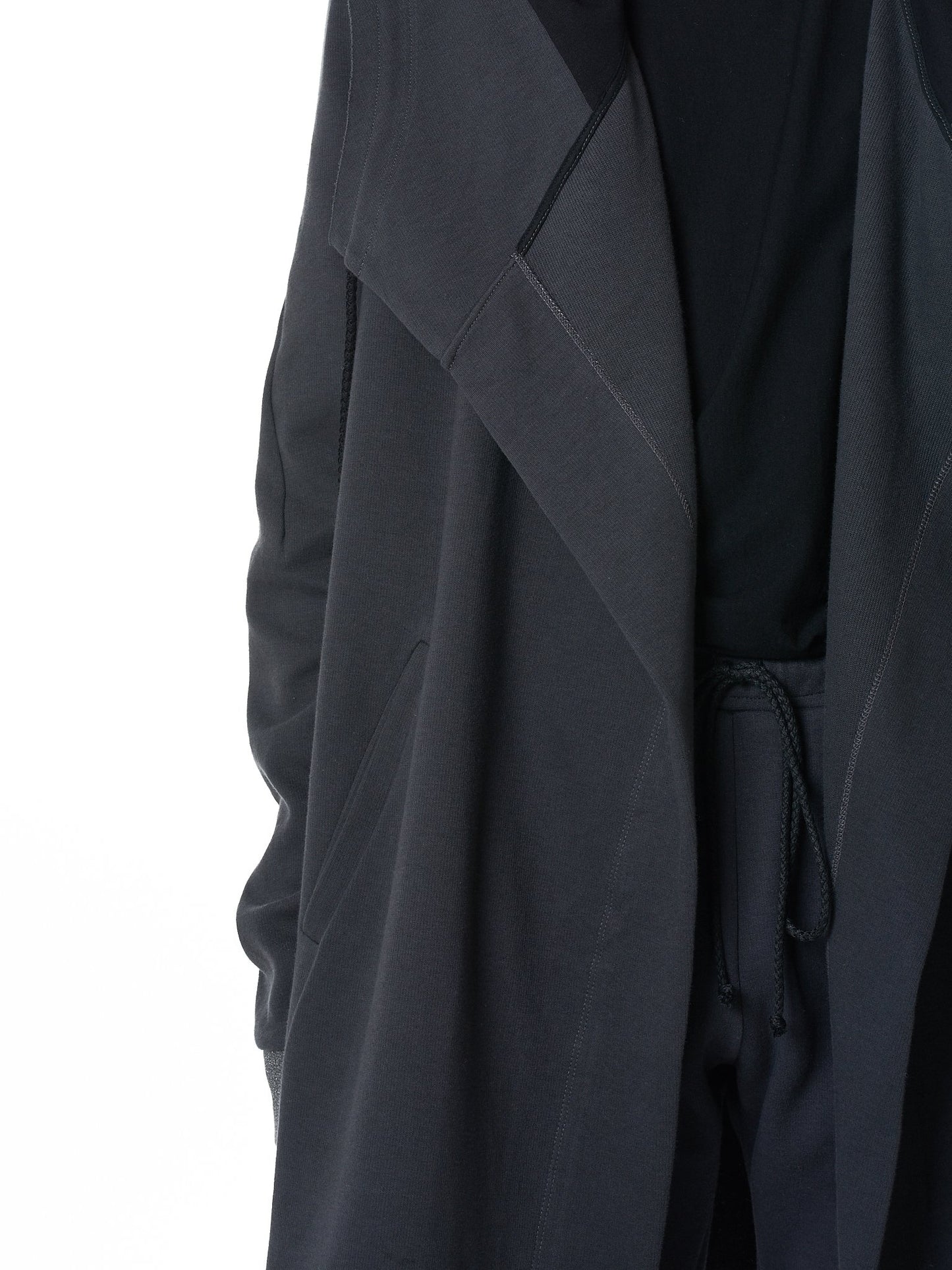 Men's Relaxed Big Hooded Long Cardigan Coat