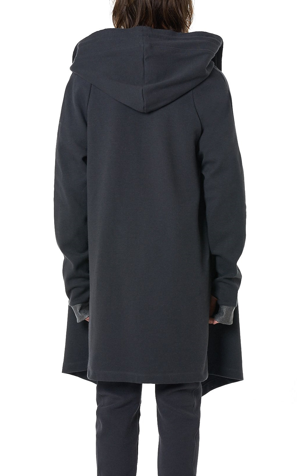 Men's Relaxed Big Hooded Long Cardigan Coat