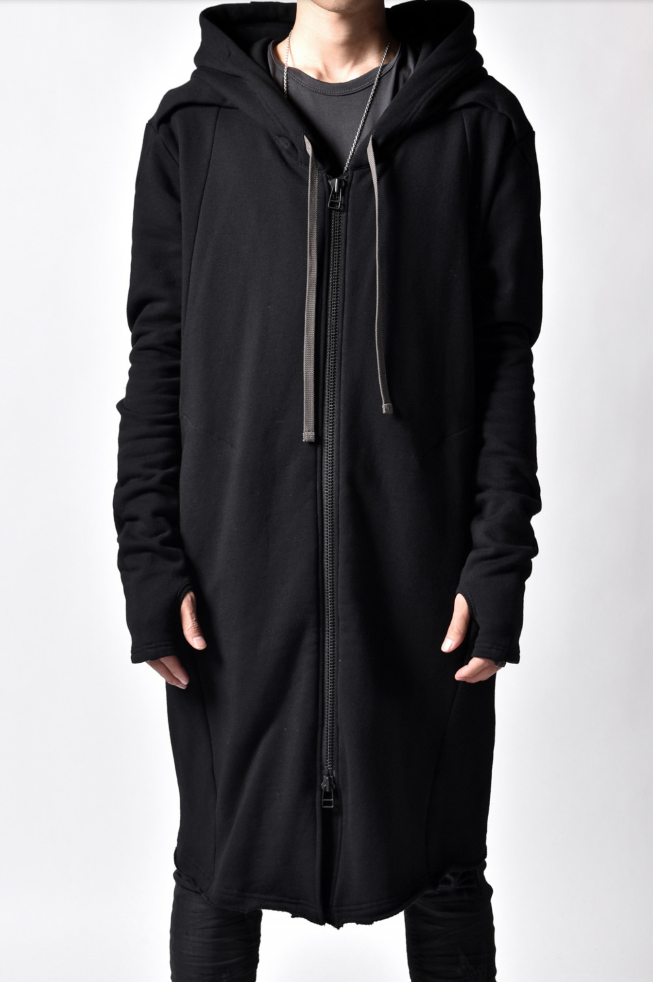 DarkShadow Long Oversized Full zip Hoodie