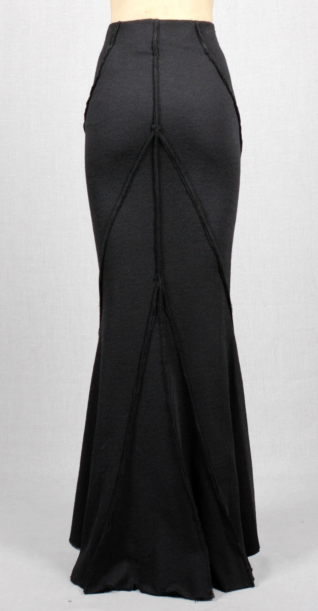 Wool Fishtail Skirt High-Waisted Japanese Long Skirt - Ofelya Boutique