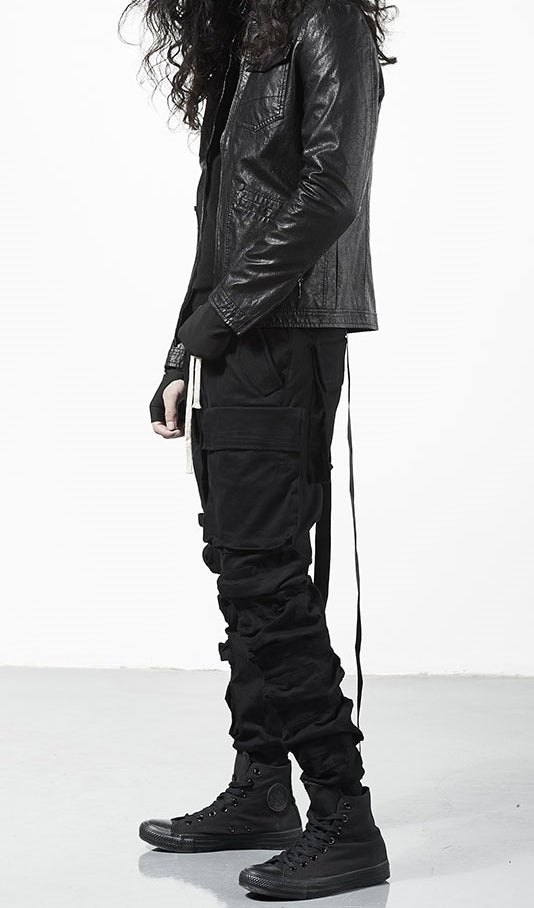 Relaxed Cutting Multi-pocket Cargo Casual Tooling Tactical Pants