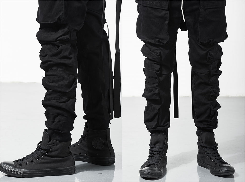 Relaxed Cutting Multi-pocket Cargo Casual Tooling Tactical Pants
