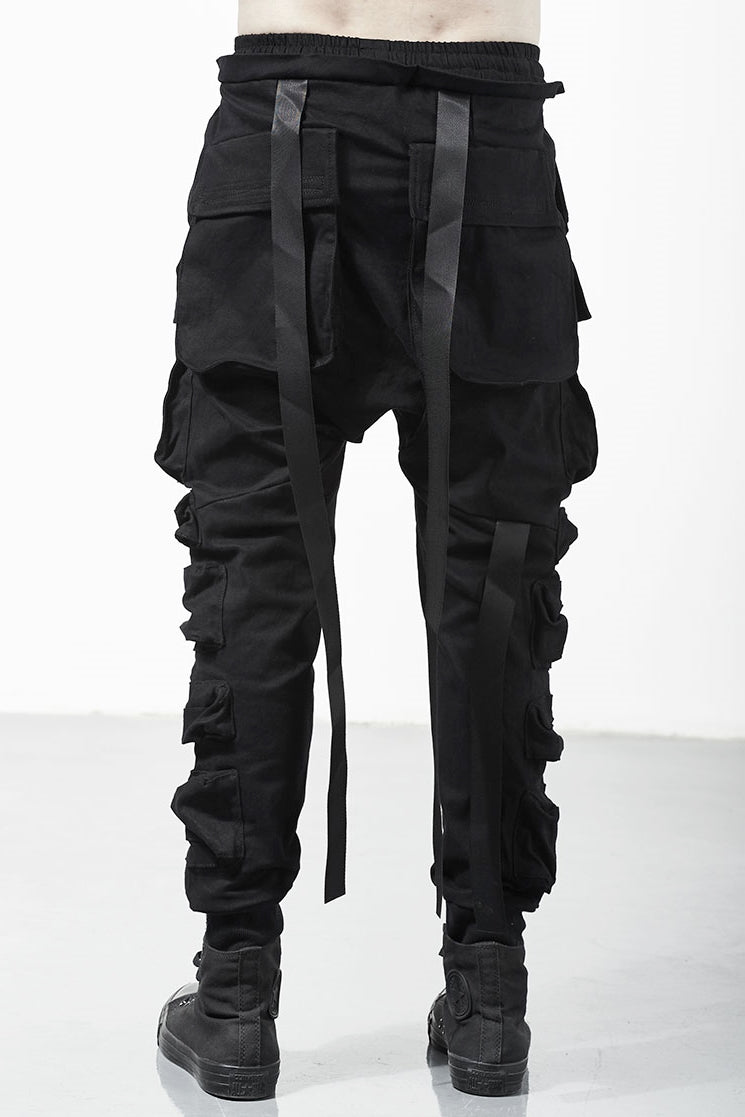 Relaxed Cutting Multi-pocket Cargo Casual Tooling Tactical Pants