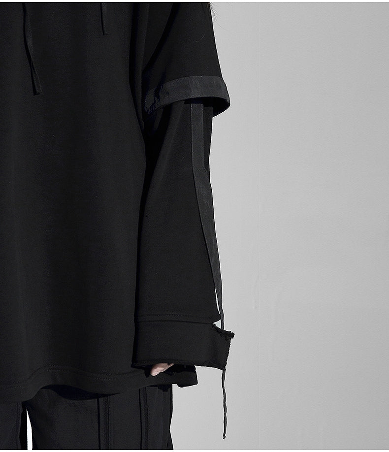 Men's Loose Oversize Overlong Sweater Pocket Hoodie - Ofelya Boutique