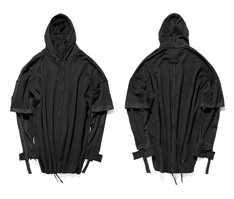 Men's Loose Oversize Overlong Sweater Pocket Hoodie - Ofelya Boutique