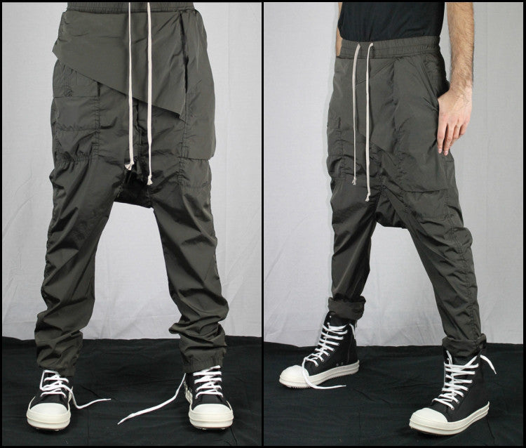 Darkshd Drop Crotch Tapered Trouser Harem Pants Jogger - Ofelya Boutique