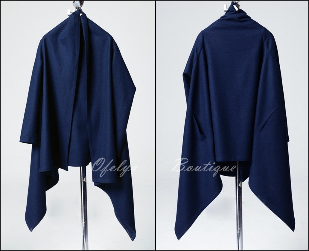 Autumn Original Ofelya Designs Woolen Coat Windbreaker Cardigan Jacket Women - Ofelya Boutique