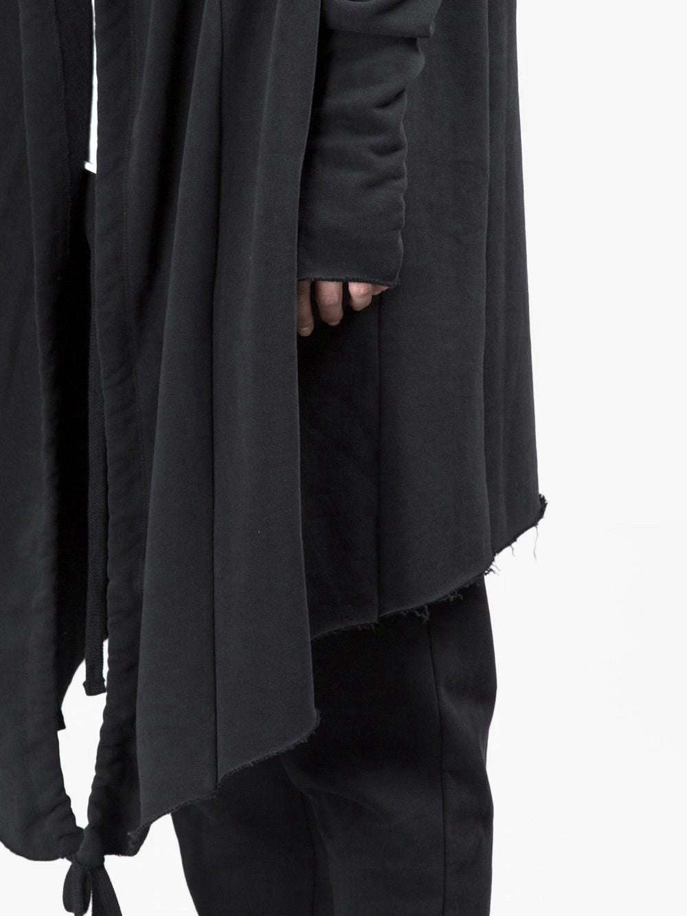 Asymmetric Long Cut GLOVES SLEEVES Loose Cardigan Shawl Collar -BB122 - Ofelya Boutique