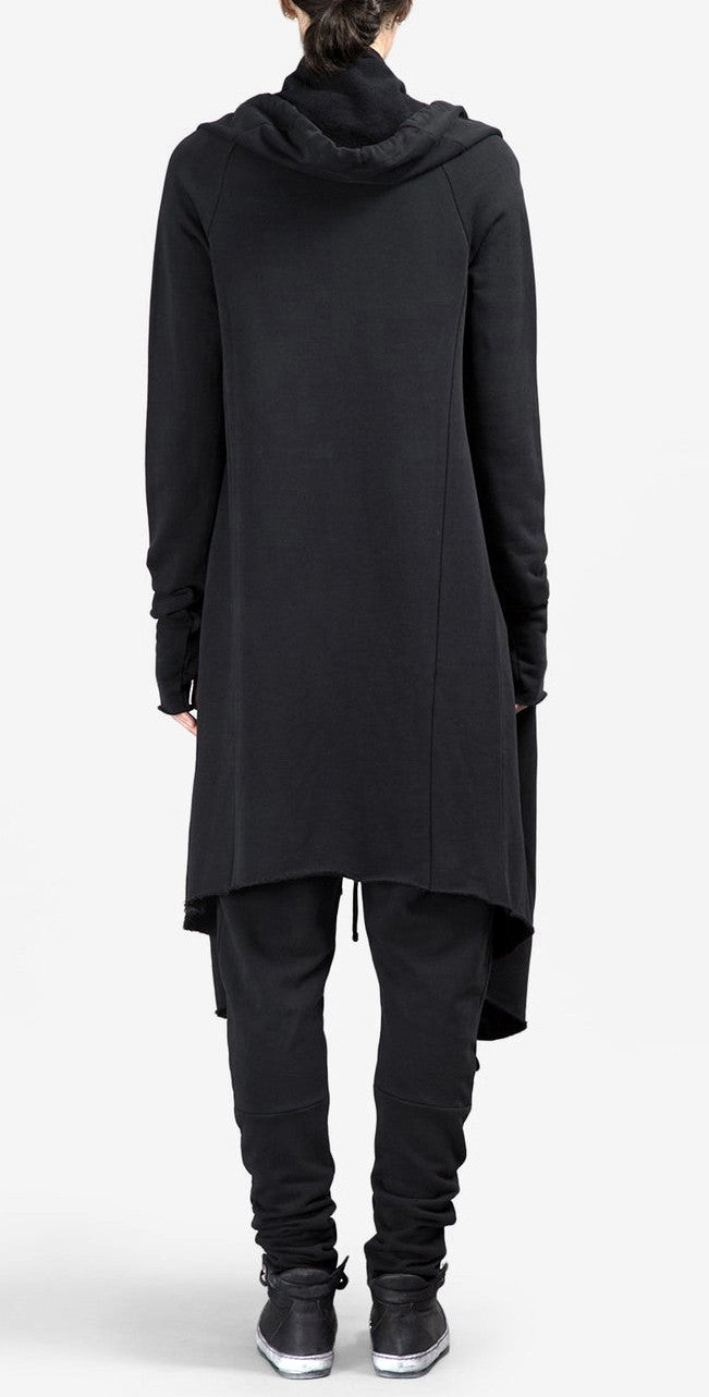 Asymmetric Long Cut GLOVES SLEEVES Loose Cardigan Shawl Collar -BB122 - Ofelya Boutique